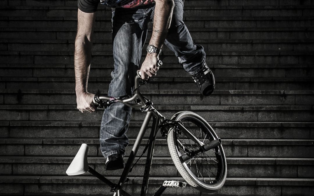 Actie portret, flatland bmx