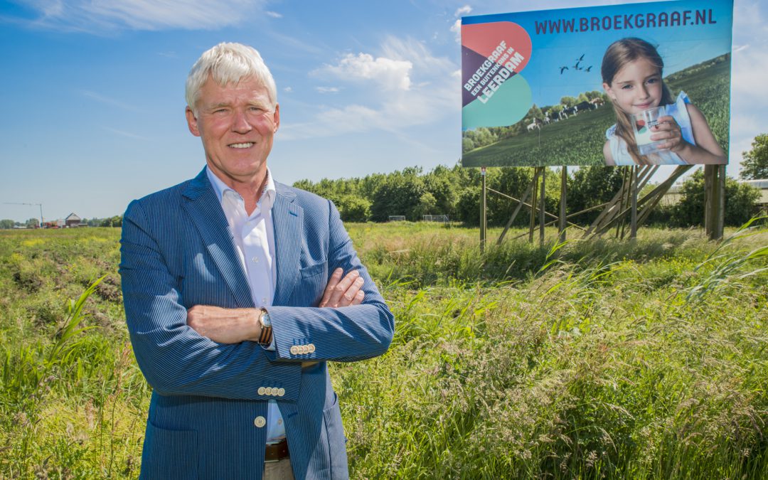 voormalig Wethouder Wim van der Leij, bouwproject Broekgraaf