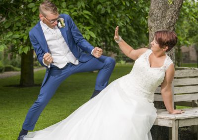 Ook humor mag niet ontbreken in trouwfotografie